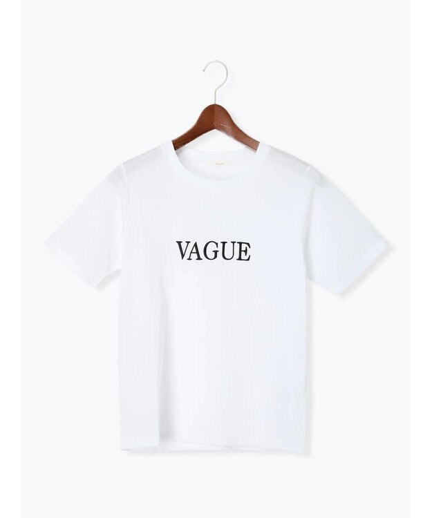 Te chichi パール&刺繍ロゴスタンダードTシャツ オフホワイト