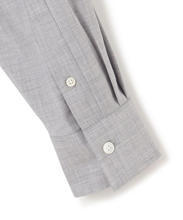 JOSEPH HOMME アクティブウールポプリン　レギュラーカラーシャツ ライトグレー系