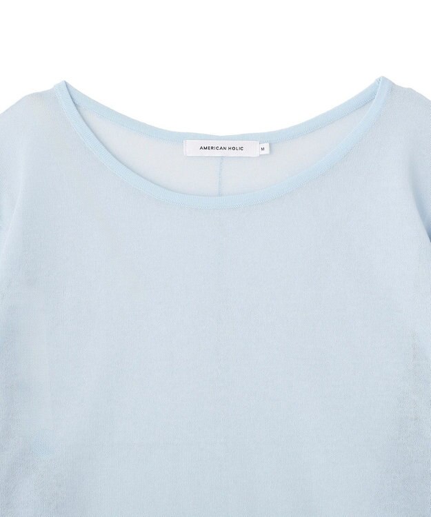 AMERICAN HOLIC シアーニットプルオーバー Blue