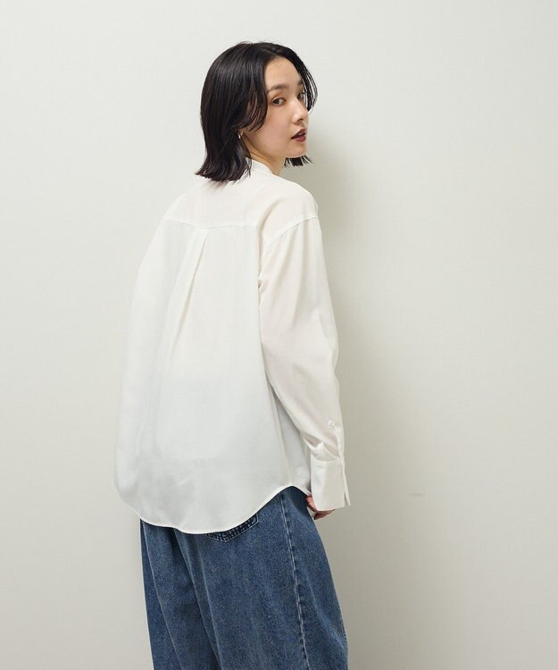 Green Parks ボウタイインナーシャツ Off White