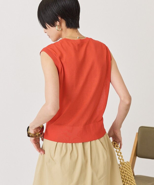 AMERICAN HOLIC 【2SET・接触冷感】カーディガン+ノースリーブニット Beige
