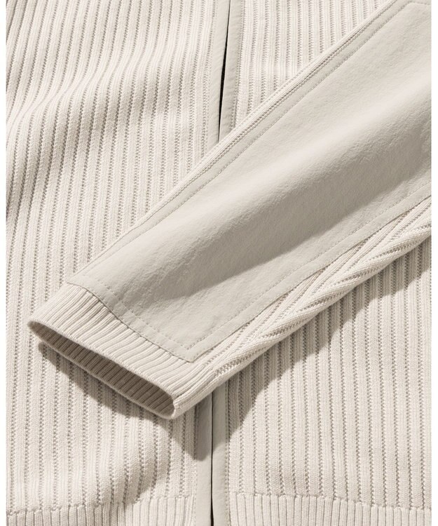 JOSEPH ABBOUD MOUNTAIN 【軽量/ストレッチ】CORDURA アウトドア ニット パーカー ライトグレー系