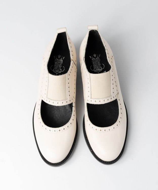 BONTRE 【BONTRE/ボントレ】フロントゴアブローグシューズ/40151-US アイボリー