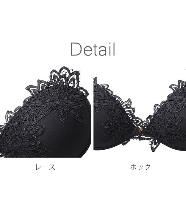 BRADELIS New York 【NuBra / ボリュームアップ】パテッドヌーブラ バルバラ 蒸れにくい バックレス コレクション デザインヌーブラ 正規品 ブラック