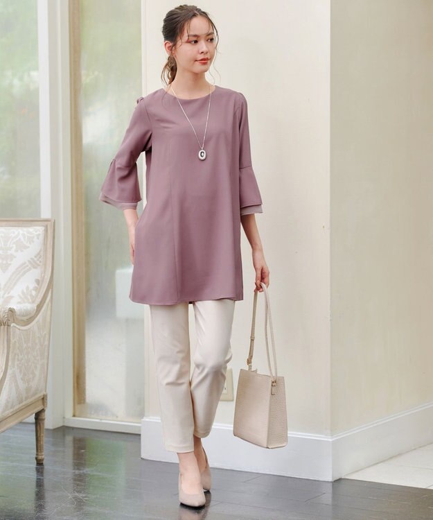 Tiaclasse 【新色追加・シーズンレス・日本製】エアシルキーパンツ オフベージュ