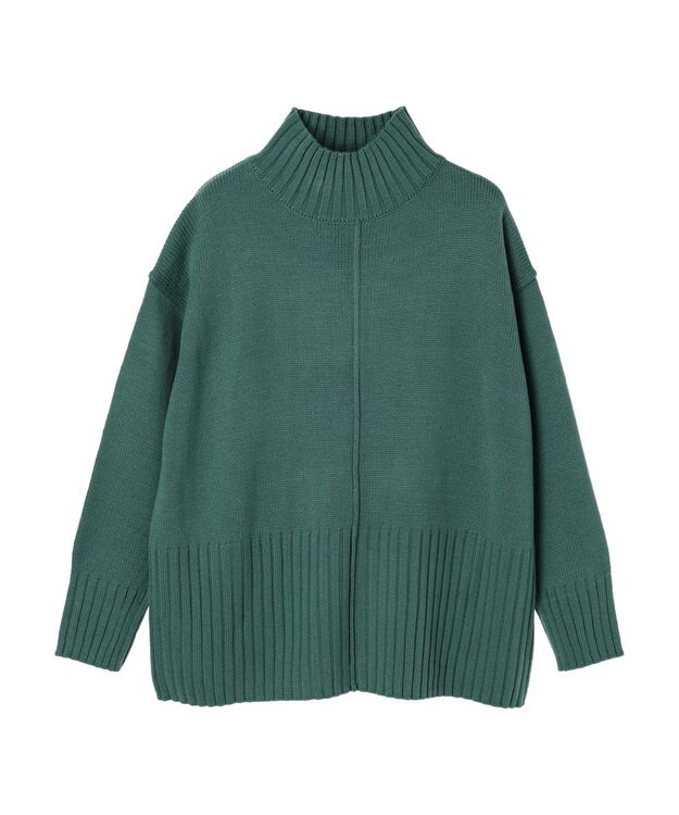 Green Parks 洗える　バックスリットニットプルオーバー Green