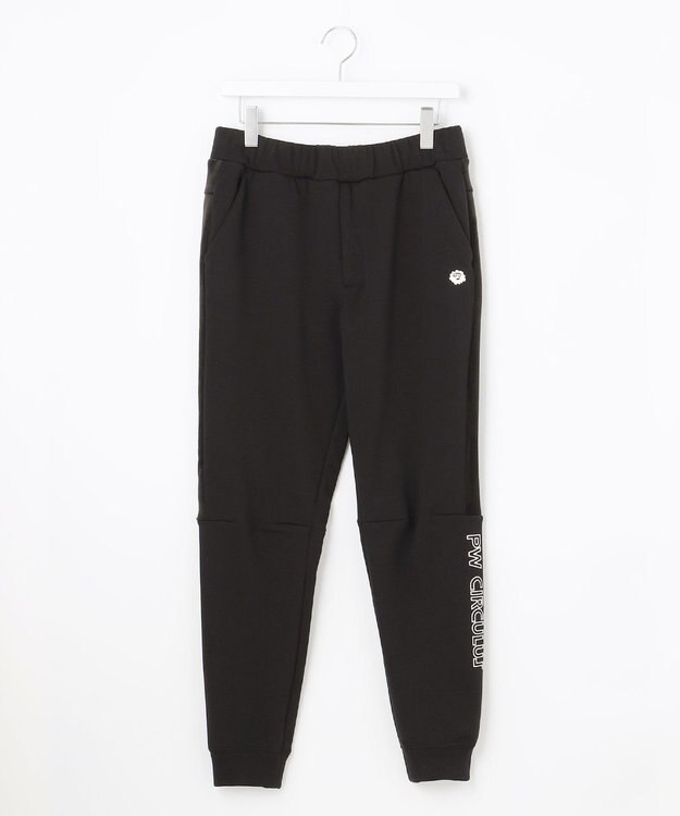 PW CIRCULUS 【MEN】サイドロゴ ジャージー ジョガーパンツ ブラック系