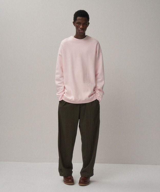 ATON NATURAL DYED URAKE | オーバーサイズスウェットシャツ - UNISEX PINK