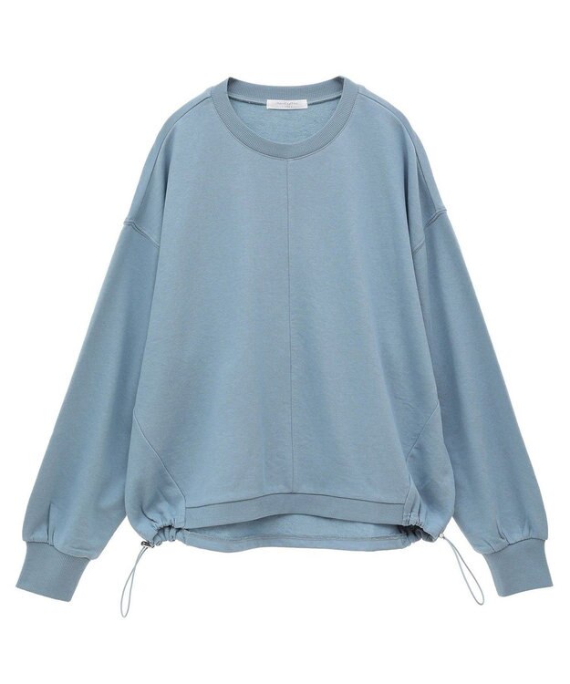 Green Parks ドロストミニ裏毛プルオーバー Sax