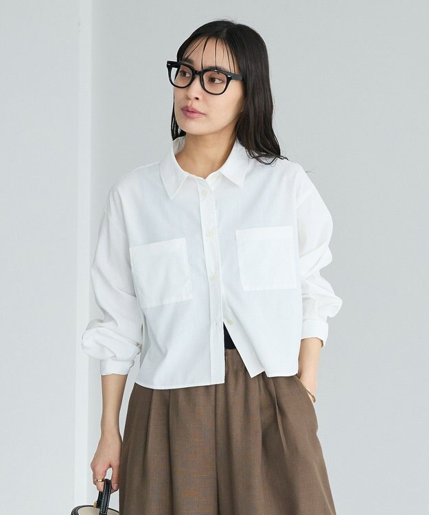 CRAFT STANDARD BOUTIQUE クロップドレングスシャツ White