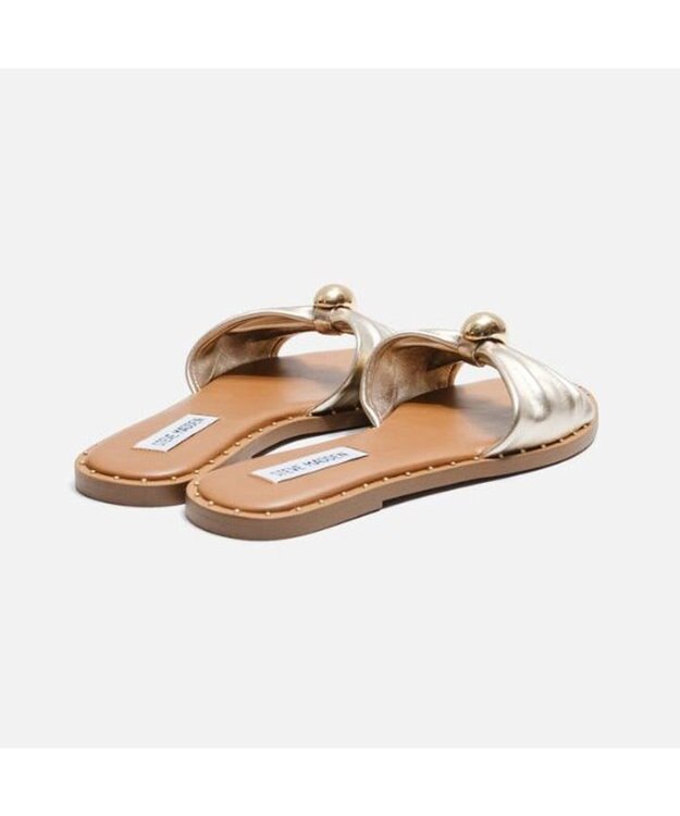 STEVE MADDEN DISPYギャザーリボンフラットサンダル ゴールド