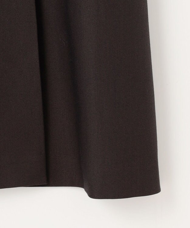 Feroux 【古畑星夏さん着用・セットアイテム】刺繍ポイント ニット × ジャンパー スカート ダークブラウン系