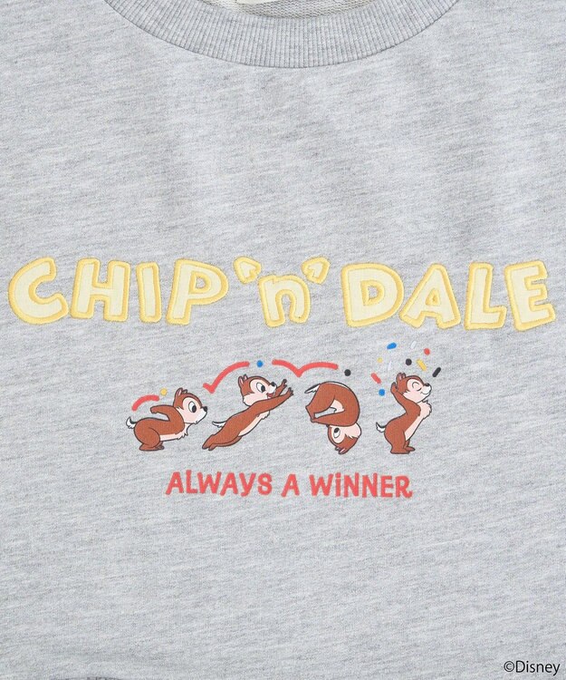 earth music&ecology チップ＆デール／フリル裏毛プルオーバー Gray Mixture