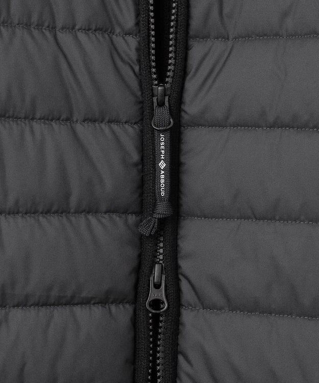 JOSEPH ABBOUD MOUNTAIN 【軽量/保温性/防風性】バルキーウール キルト ブルゾン ブラック系