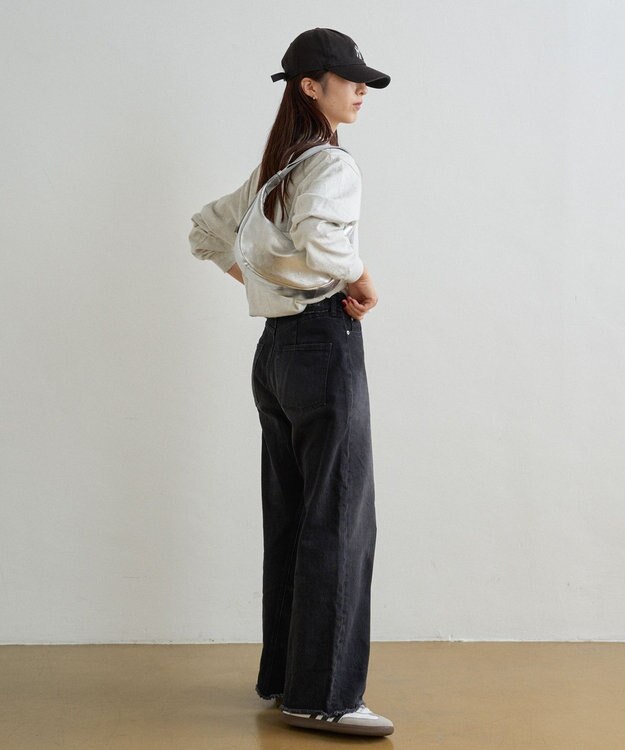 russet ソフトレザーラウンドショルダーバッグ【シルバー】(CE-1470-WEB) Silver