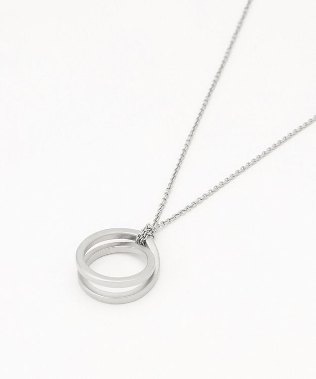 自由区 【カタログ掲載】インフィニティスカーフリング ネックレス マットシルバー