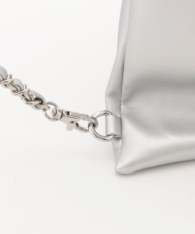 ICB 【2WAY】ドロストトートショルダー シルバー