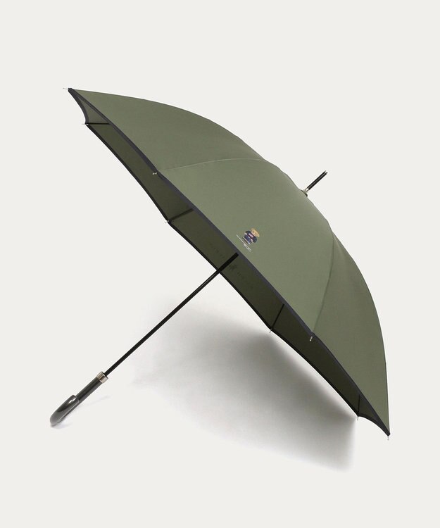 MOONBAT 【WEB限定】POLO RALPH LAUREN(ポロ ラルフローレン)FLAG BEAR 雨傘 長傘 ユニセックス オリーブグリーン