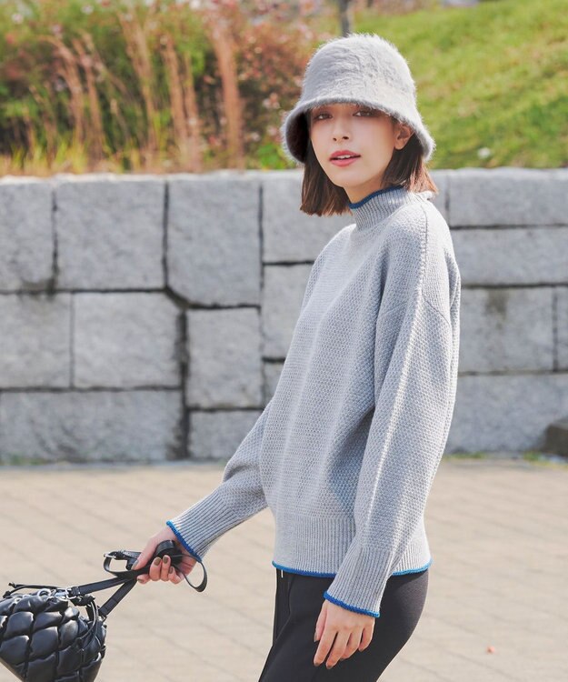 Tiaclasse ファーバケットハット グレー