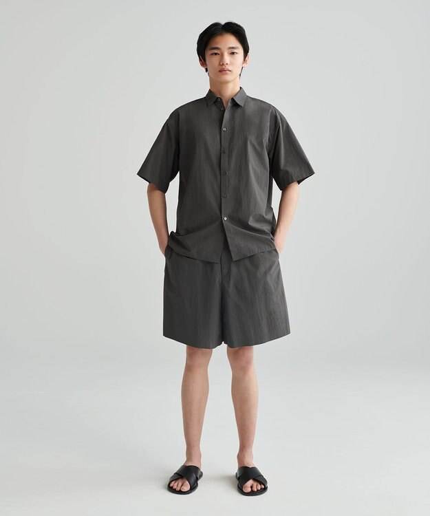 NAVE 【ReNAVE　撥水機能・UVカット・透湿・接触冷感・洗える】ナイロンタスランショートパンツ グレー系