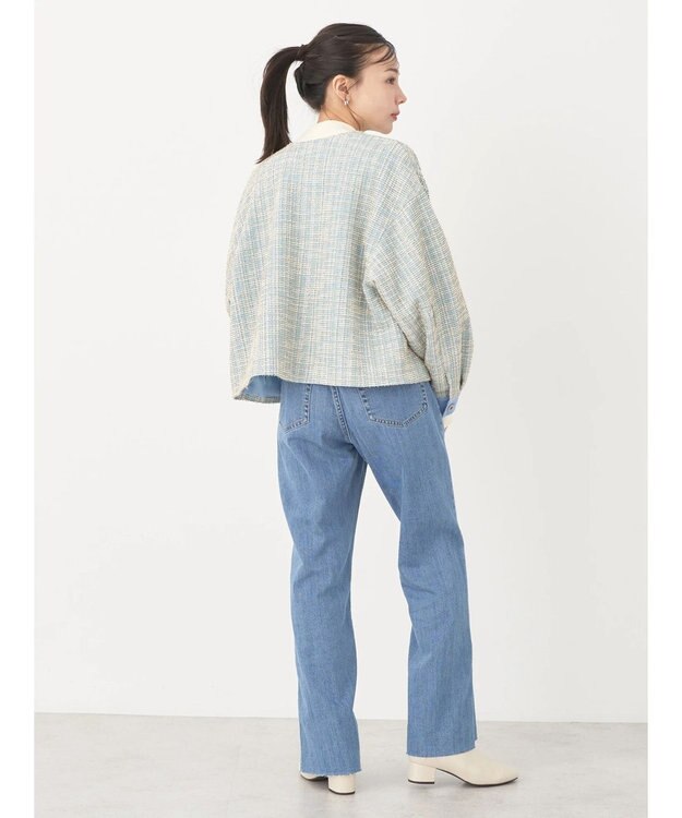 earth music&ecology ツイードジャケット Blue