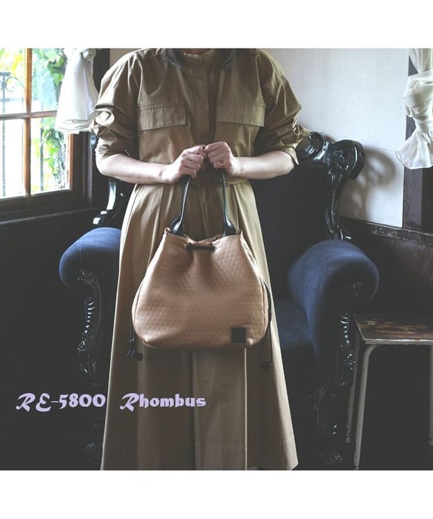 Regalo Felice 【形が変えられる / 大容量】巾着トート / REGALO CA(キャメル)