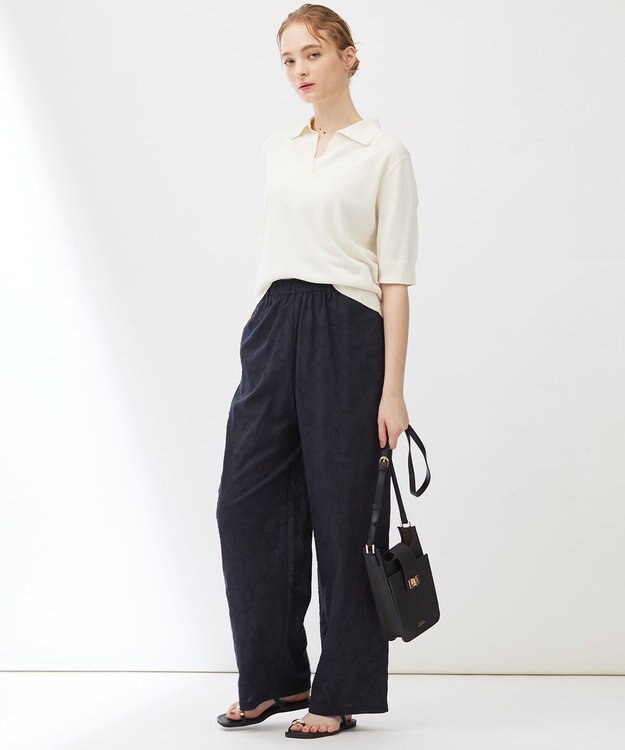 23区 【Indian Factory】スキッパールーズ ニット ホワイト系