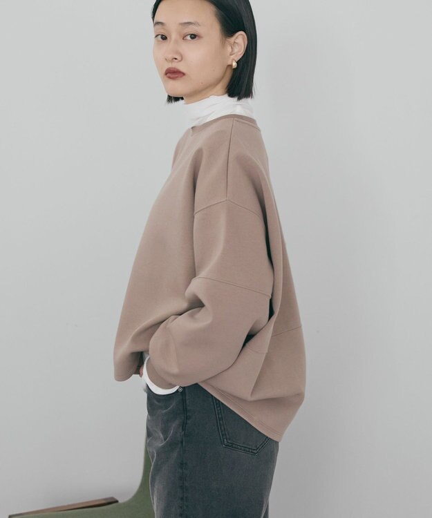 AMERICAN HOLIC 【WEB限定】袖タックコクーンポンチプルオーバー Mocha
