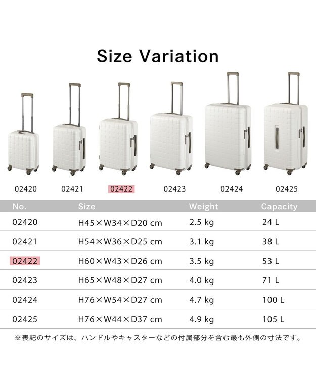 ACE BAGS & LUGGAGE Proteca 360G4 スーツケース 日本製 53L 02422 プロテカ ウォームグレー