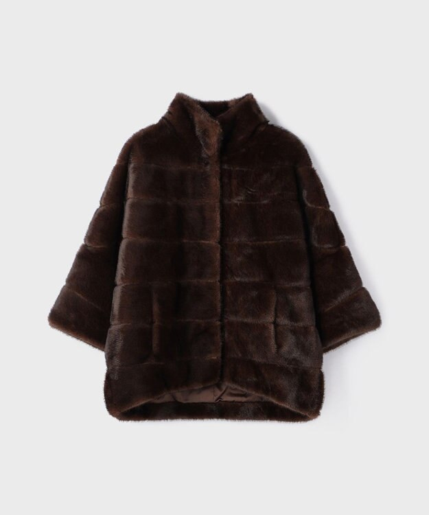 GRACE CONTINENTAL 【LOU ANDREA】フェイクショートコート ブラウン