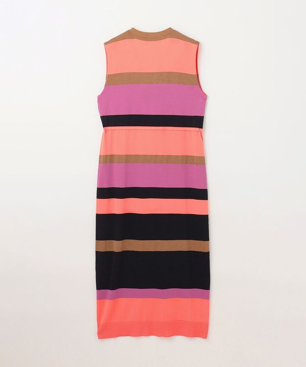 GRACE CONTINENTAL ニットマルチボーダージレ ピンク