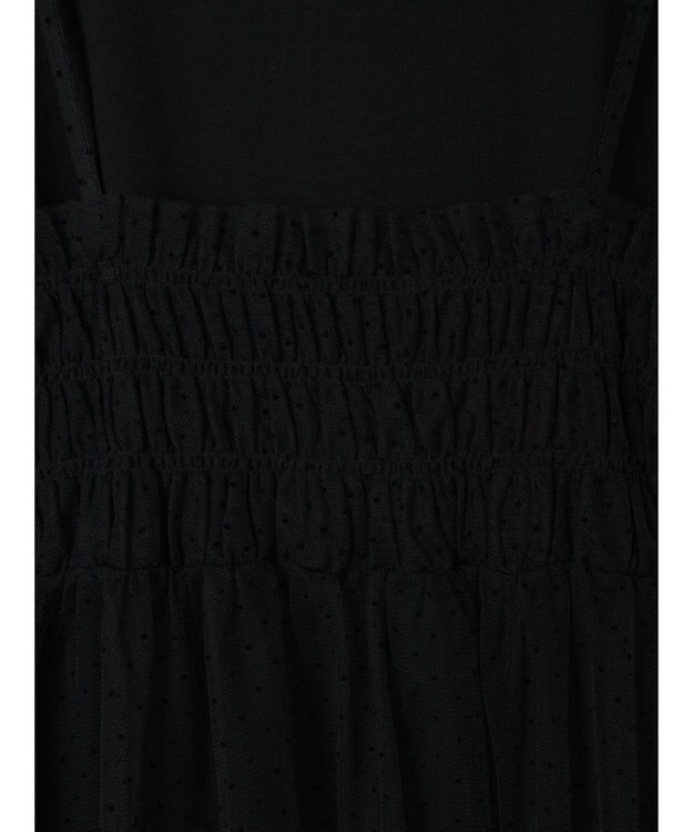 YECCA VECCA 【2点SET】マルチwayチュールオーバーキャミSET/Tee Black