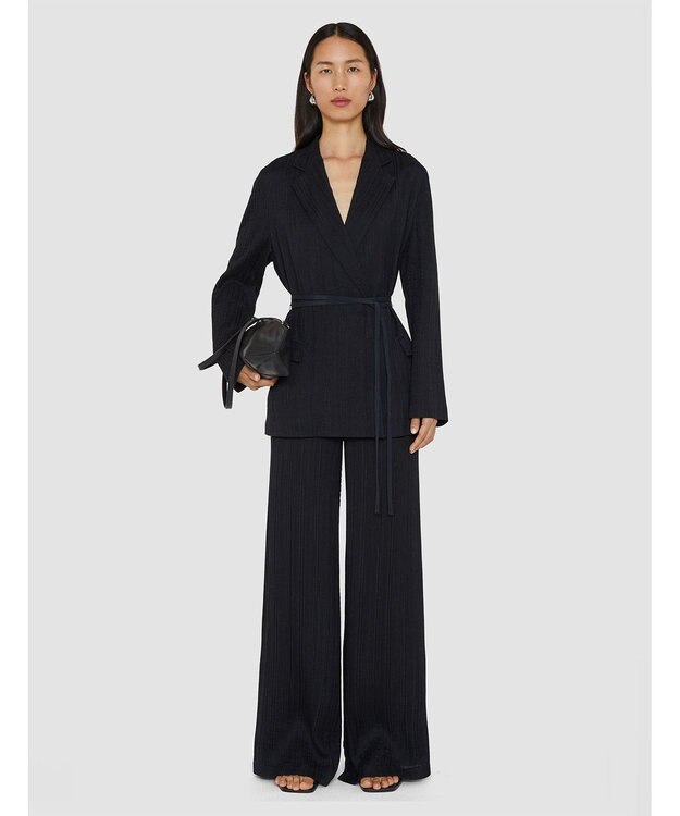 JOSEPH プリーツジャガード　ジャケット Black