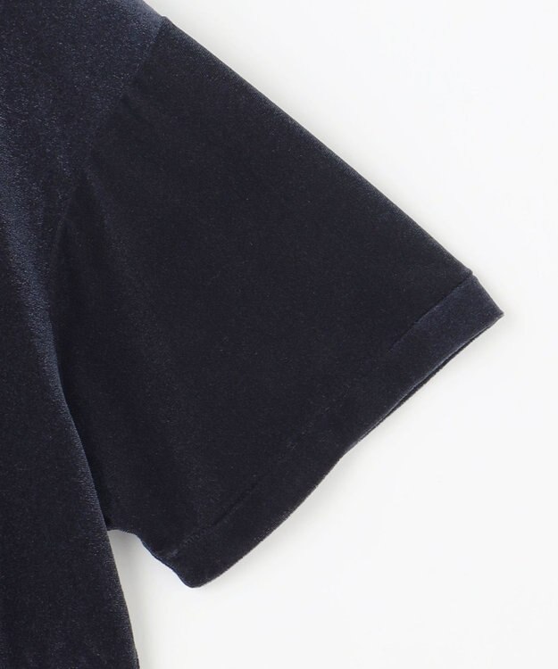 自由区 L 【SHIHOさん着用】シアーベロア カットソー ネイビー