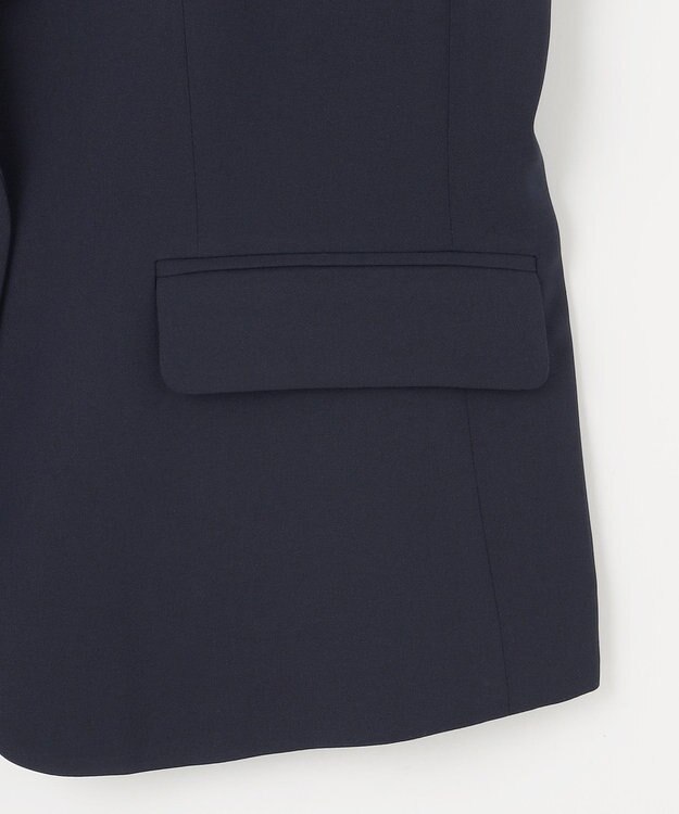 自由区 【セットアップ対応・UVカット・接触冷感・洗える】ライトストレッチテーラード ジャケット ネイビー