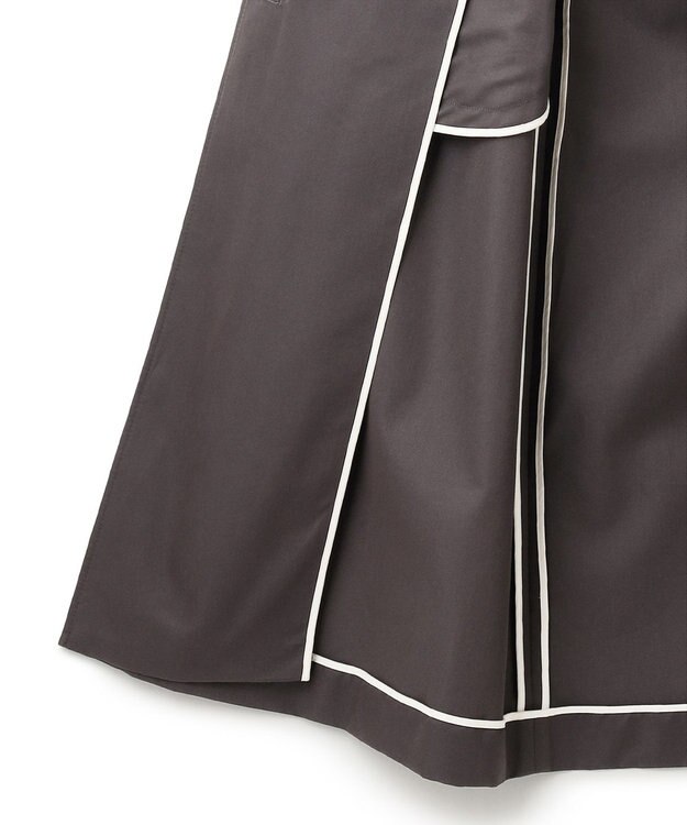 ICB TCシャンブレーツイル 2WAYトレンチコート チャコール系