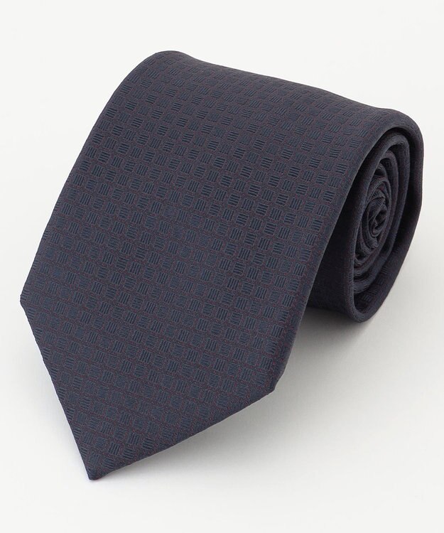 KASHIYAMA KASHIYAMAオリジナル【JAPAN MADE】ジオメトリックネクタイ レッド