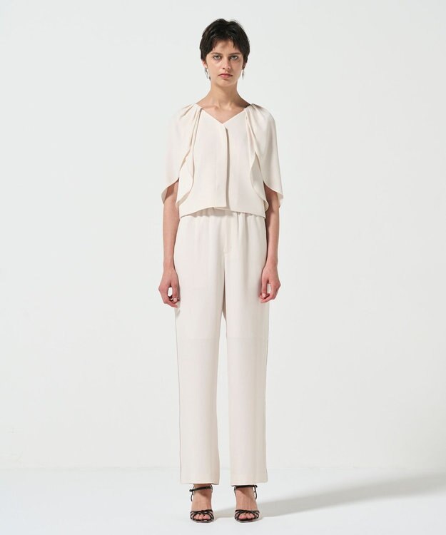 GRACE CONTINENTAL サイドラインイージーパンツ キナリ