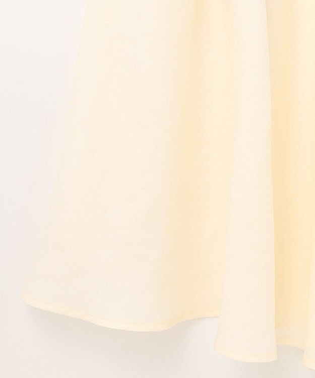 GRACE CONTINENTAL リネンタッチ配色ワンピース ネイビー