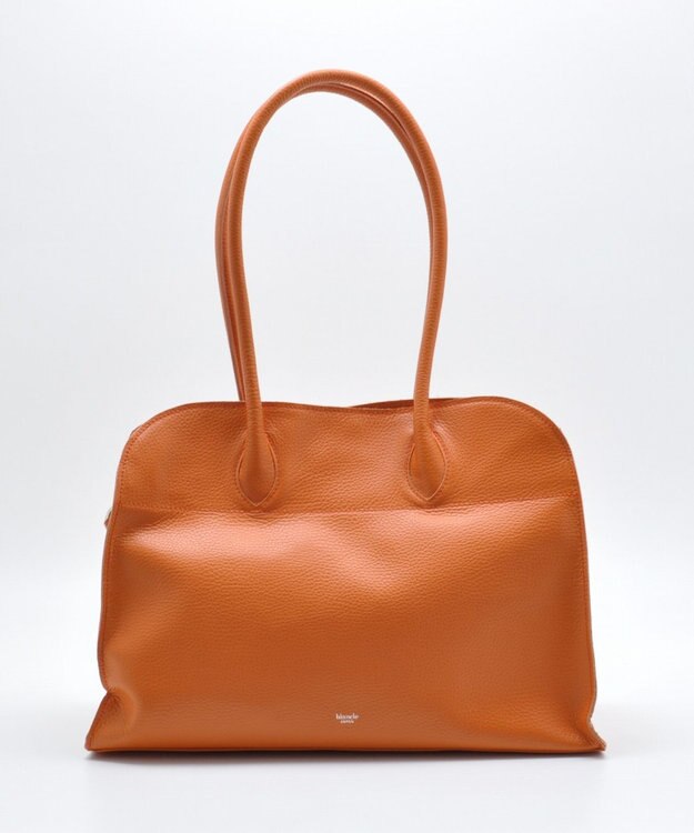 blancle シュリンクレザー ワイドボストン オレンジ