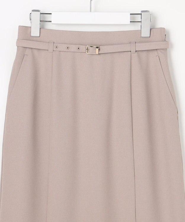 ANY SIS スマートビューティストレッチベルト スカート グレージュ