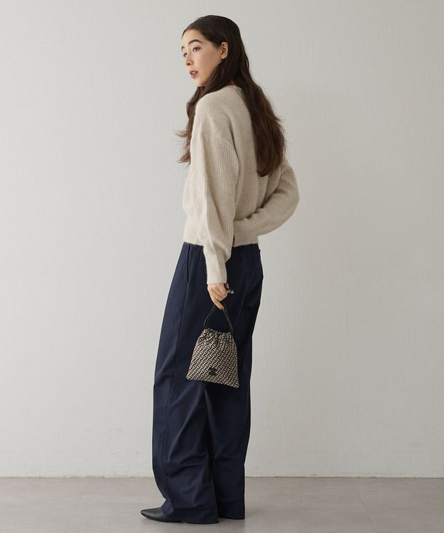 IACUCCI モノグランマ ポーチ JACQUARD/CERVO ブラック