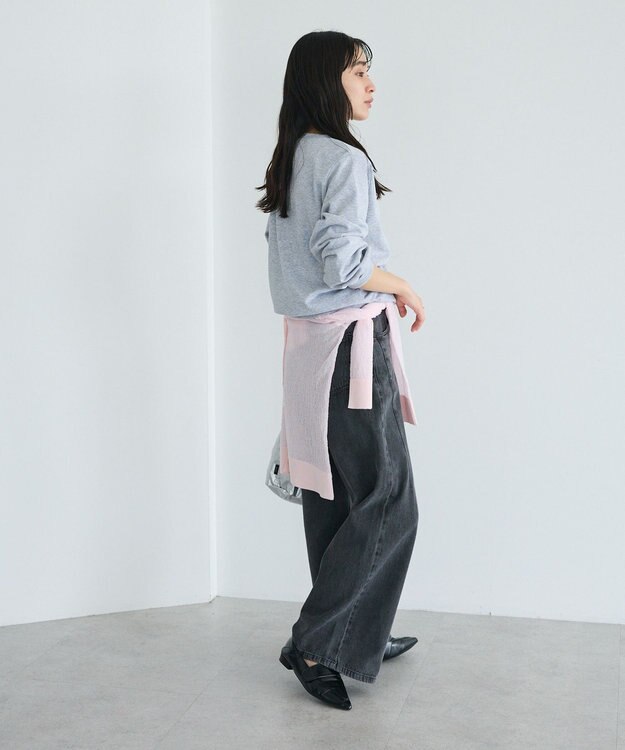 CRAFT STANDARD BOUTIQUE ミニ裏毛ツイストプルオーバー Gray Mixture