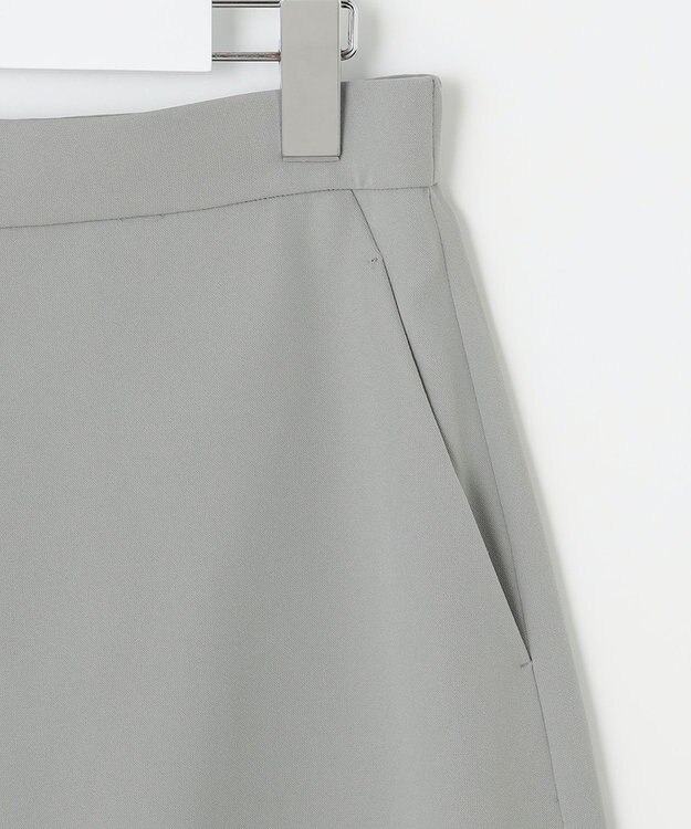 自由区 【XSサイズ～/洗える】ダブルフェイススーティング セミフレアスカート セージ