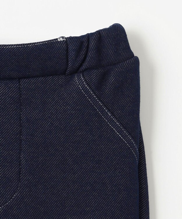 組曲 KIDS 【110-140㎝】裏起毛あったか パンツ ネイビー系