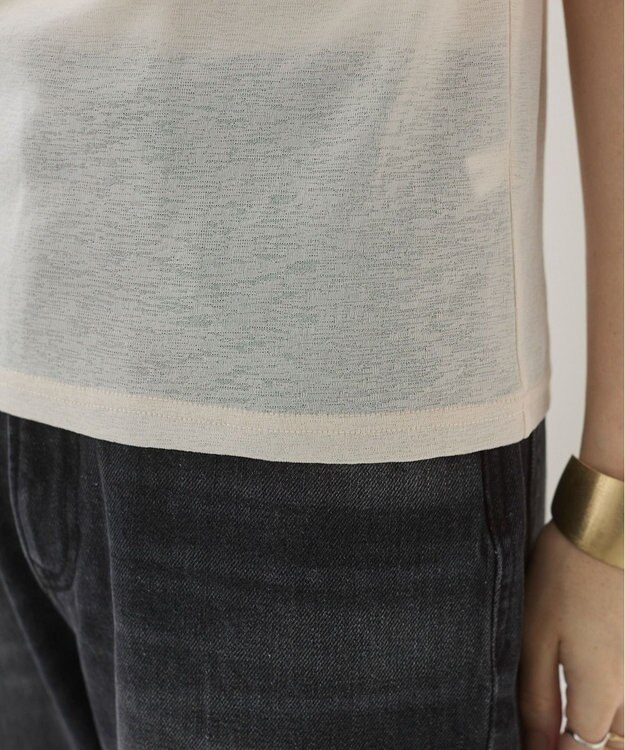 WEGO 【ANGIE VINTAGE】シアースラブレイヤードTシャツ ナチュラル