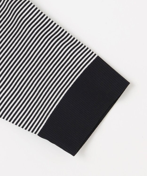 組曲 L 【WEB限定】セーターマシーン 半袖ニットTシャツ ネイビー系1