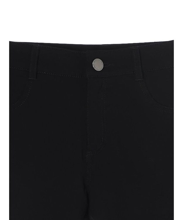 Green Parks 裏起毛ストレッチスキニーパンツ Black