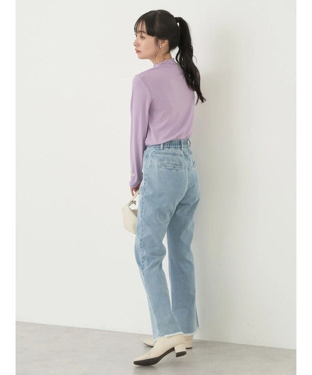 earth music&ecology テレコリブメローハイネックインナー Lilac