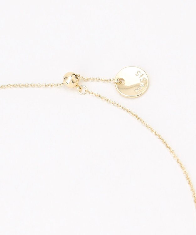 ANY SIS ドロップメタルアジャスター ネックレス ライトゴールド